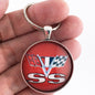 Vintage Chevrolet SS V Flag Emblem 1.2" Keychain