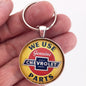 Vintage We Used Genuine Chevrolet Parts Sign 1.2" Diameter Keychain