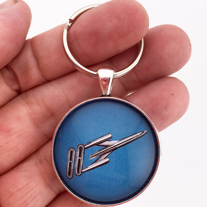 Vintage Oldsmobile Rocket 88 Emblem 1.2" Diameter Keychain
