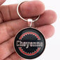 Vintage Chevrolet Cheyenne Fender Emblem Badge 1.2" Keychain
