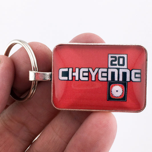 Vintage Chevrolet Cheyenne 20 Fender Emblem 1 x 1.25 Keychain
