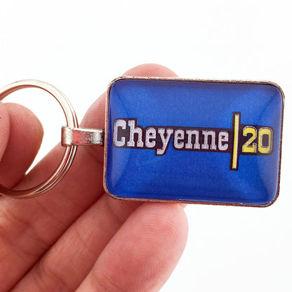 Vintage Chevrolet Cheyenne 20 Fender Emblem 1 x 1.25 Keychain