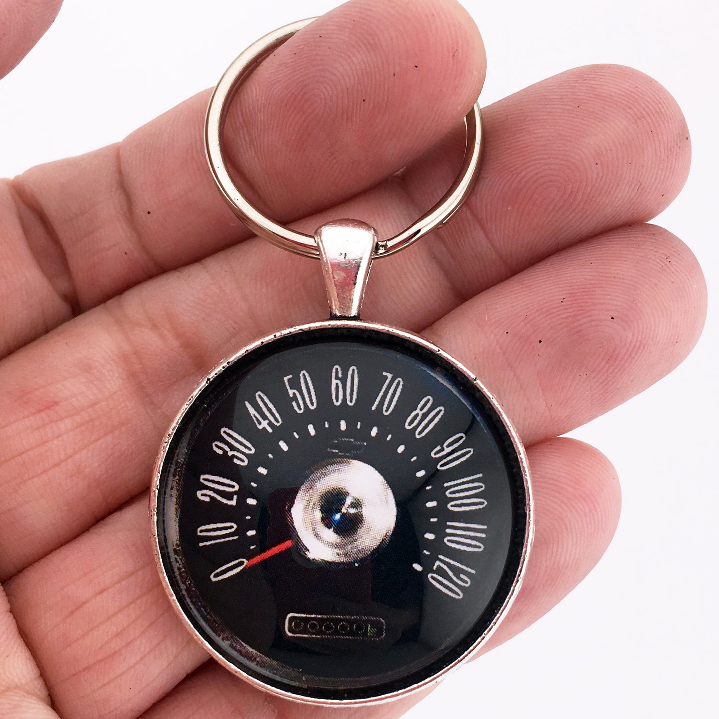 Vintage Chevrolet Bel Air 120 MPH Speedometer 1.2" Keychain