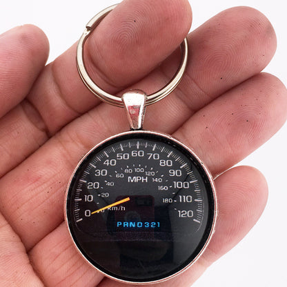 Vintage 2003-2006 Chevrolet Tahoe 120 MPH Speedometer 1.2" Keychain
