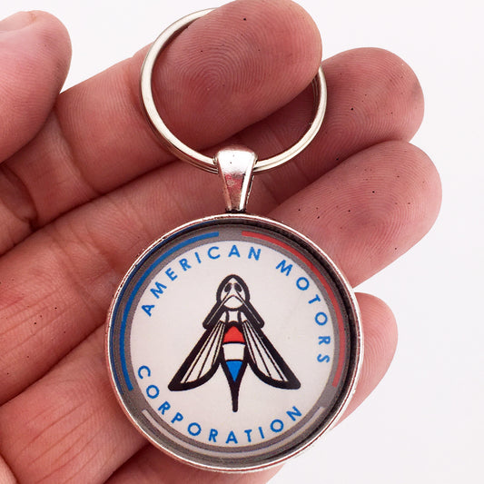 American Motors Corporation Hornet Emblem Badge 1.2" Keychain