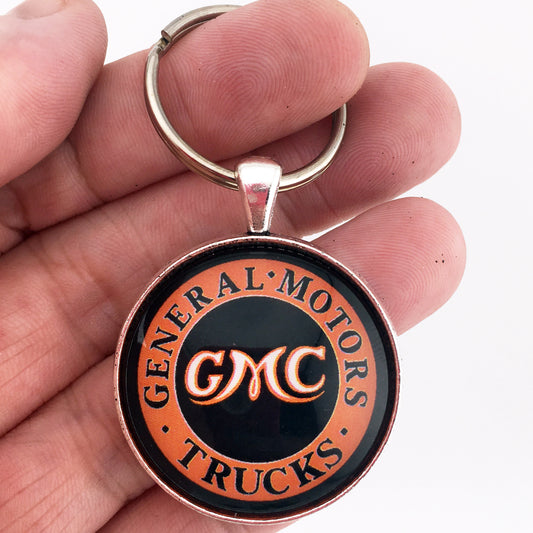 Vintage GMC General Motors Trucks Sign 1.2" Keychain