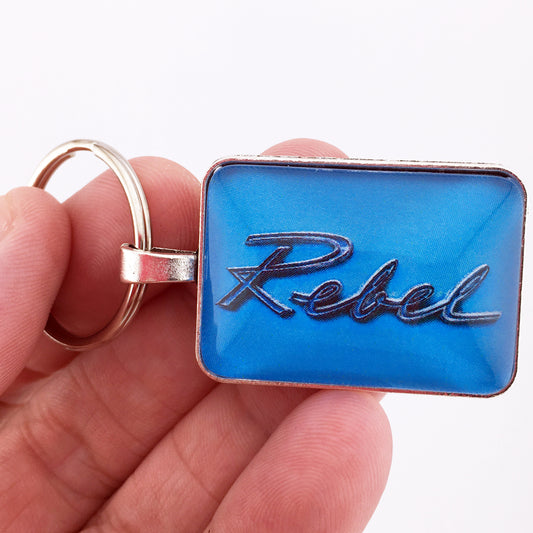 AMC American Motors Corporation The Rebel 1" x 1.25" Keychain
