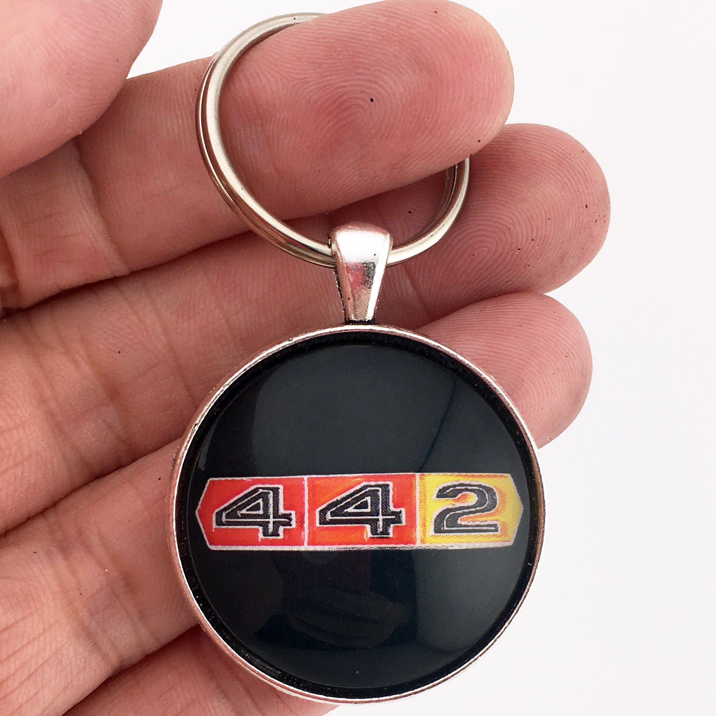 Vintage Oldsmobile 442 Cutlass Supreme Emblem 1.2" Diameter Keychain