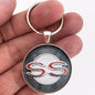 Vintage Chevy Impala SS Super Sport Chrome Emblem Badge 1.2" Keychain