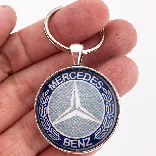 1933 -  Mercedes Benz Emblem Badge Logo Ornament 1.2" Diameter Keychain