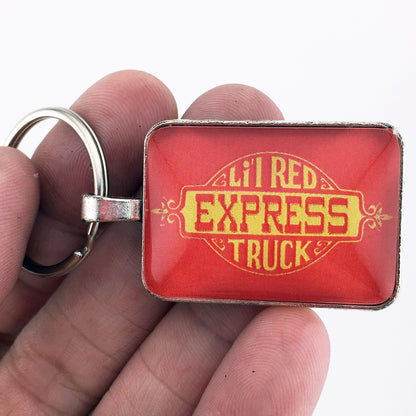 Vintage Dodge Lil Red Express Pickup Truck Emblem Badge Logo 1" x 1.25" Diameter Keychain
