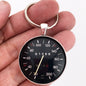 Vintage BMW European 200 KPH Speedometer Gauge 1.2" Diameter Keychain