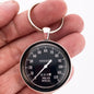 Vintage Harley Davidson Police Special 120 MPH Speedometer 1.2" Keychain