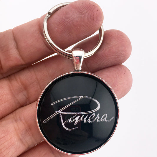 Vintage Buick Riviera Emblem Badge 1.2" Keychain