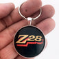 1970's Chevrolet Camaro Z28 Red Decal Grille Emblem Badge 1.2" Keychain