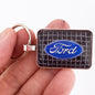 Antique Ford Model A Radiator Grille Emblem 1" x 1.25" Diameter Keychain