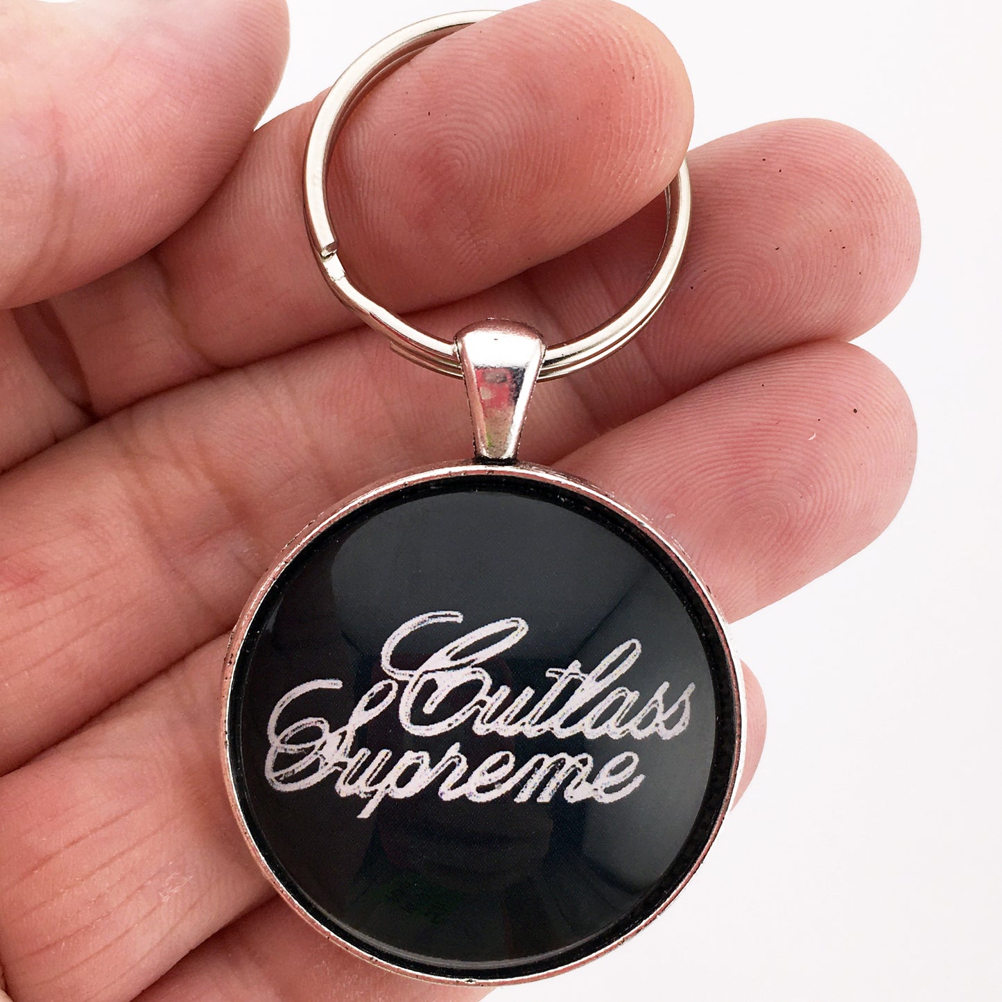 Vintage Oldsmobile Cutlass Supreme 1973-1977 Emblem 1.2" Diameter Keychain