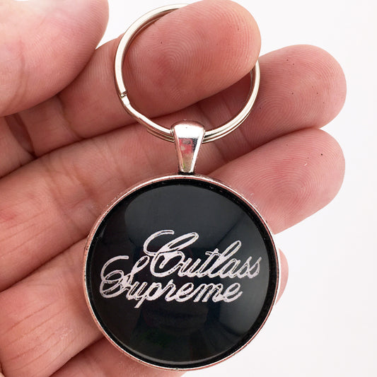Vintage Oldsmobile Cutlass Supreme 1973-1977 Emblem 1.2" Diameter Keychain