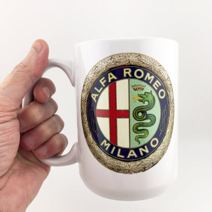 Alfa Romeo Emblem and Logo Large 15 oz. Mug