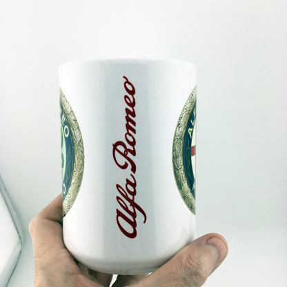Alfa Romeo Emblem and Logo Large 15 oz. Mug