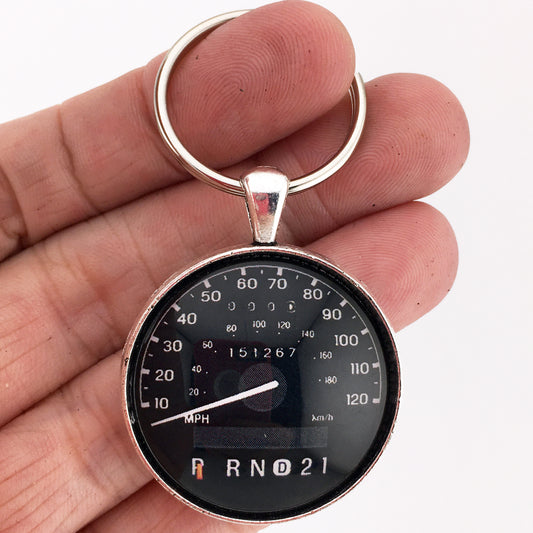 Ford Truck 120 MPH Speedometer Gauge Automatic Transmission 1.2" Diameter Keychain