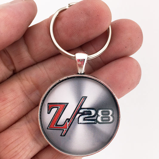 1968-1969 Chevrolet Camaro Z28 Chrome Emblem Badge 1.2" Keychain