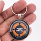 Datsun Z Sail Panel Side Drip Rail Emblem Badge Orange 1.2" Keychain