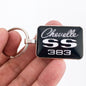 Vintage Chevelle SS Stroker 383 Chrome Badge Emblem 1.2" Diameter Keychain