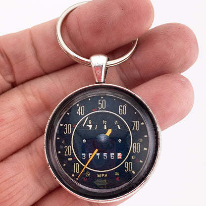 1968 - 1972 Volkswagen VW 90 MPH Speedometer Gauge 1.2" Diameter Keychain