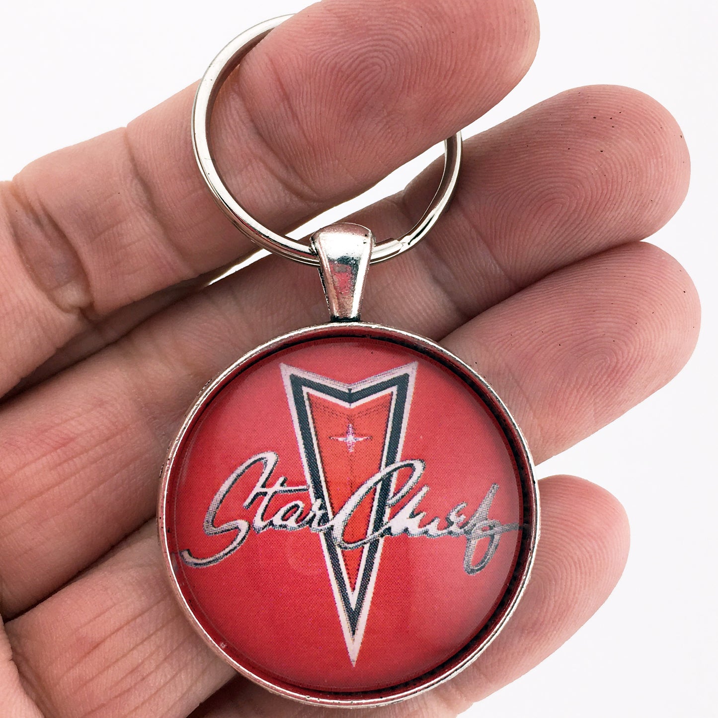 Pontiac Star Chief Fender Emblem Badge Ornament 1.2" Diameter Keychain