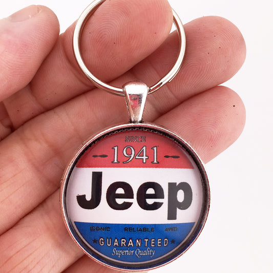 Vintage Jeep 4x4 Sign Est. 1941 Guaranteed Superior Quality 1.2" Keychain