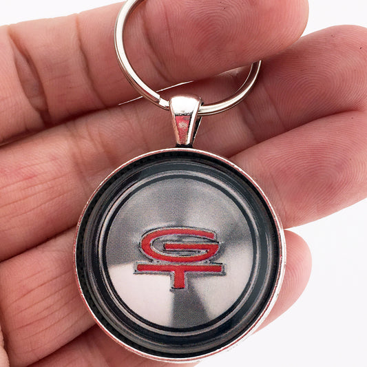 Ford Mustang GT Wheel Cap or Hubcap Emblem 1.2" Keychain