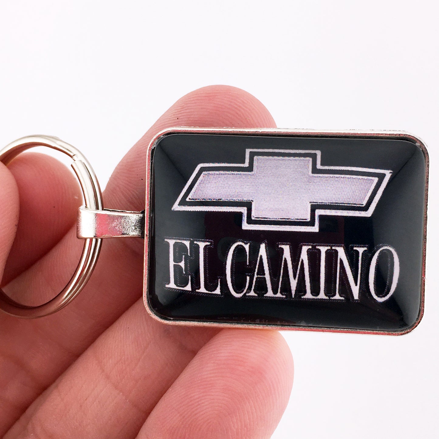 Vintage Chevrolet 1978-1987 El Camino Tailgate Emblem Badge Logo 1" x 1.25" Keychain