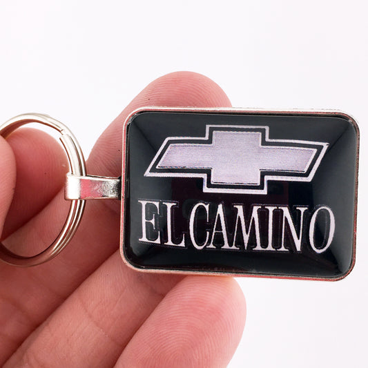 Vintage Chevrolet 1978-1987 El Camino Tailgate Emblem Badge Logo 1" x 1.25" Keychain