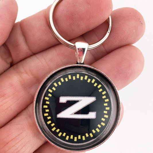 Nissan 300ZX Hood Emblem Badge 1.2" Diameter Keychain