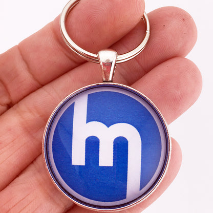 Vintage Mazda M Logo Badge Emblem 1.2" Diameter Keychain