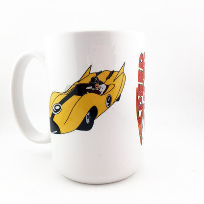 Speed Racer Mach 5 Racer X Trixie Chim Chim Gô Mifune LARGE 15 oz. Ceramic Mug