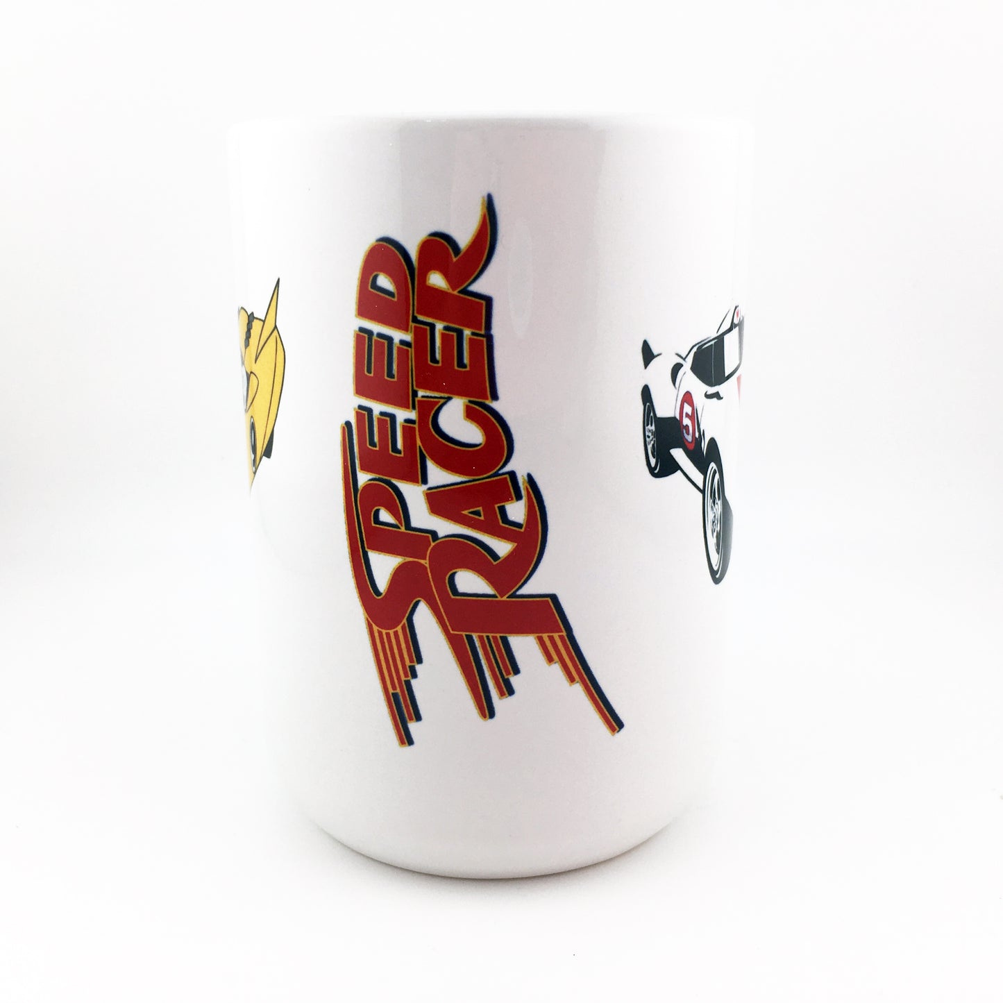 Speed Racer Mach 5 Racer X Trixie Chim Chim Gô Mifune LARGE 15 oz. Ceramic Mug