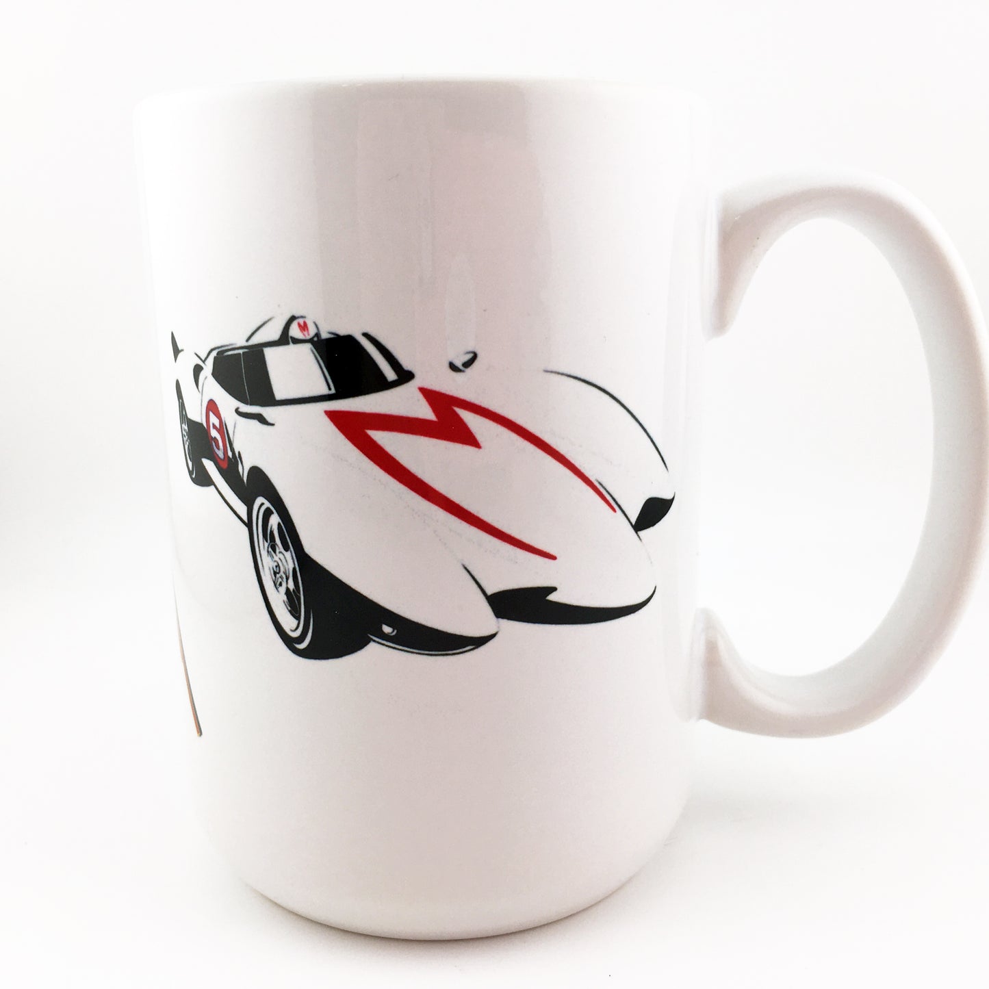 Speed Racer Mach 5 Racer X Trixie Chim Chim Gô Mifune LARGE 15 oz. Ceramic Mug