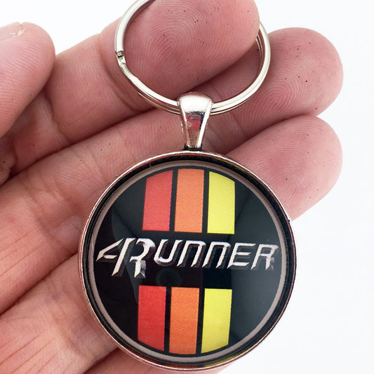 Vintage Toyota 4Runner Tri Stripe Logo Emblem Badge 1.2" Keychain