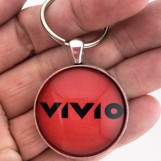 Euro 1992-1998 Subaru Vivio Emblem Logo Badge 1.2" Diameter Keychain