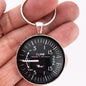 Bendix Vertical Speed Indicator Aircraft Altimeter Airplane 1.2" Diameter Keychain