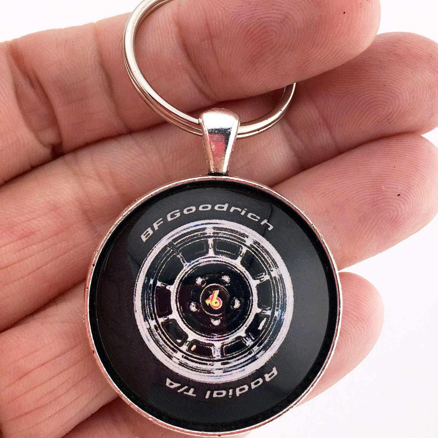 Vintage Buick Grand National 6 Mag Wheel 1.2" Keychain