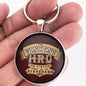 Vintage British Vincent Motorcycle Emblem Badge Logo 1.2" Diameter Keychain