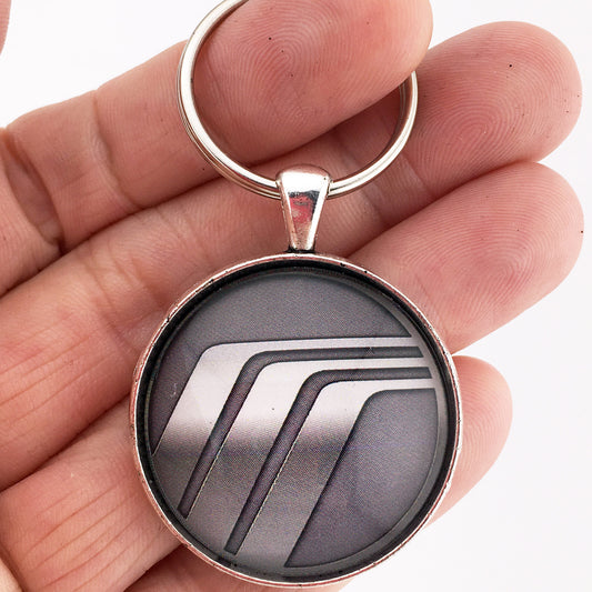 Vintage Mercury Emblem Badge Logo 1.2" Diameter Keychain