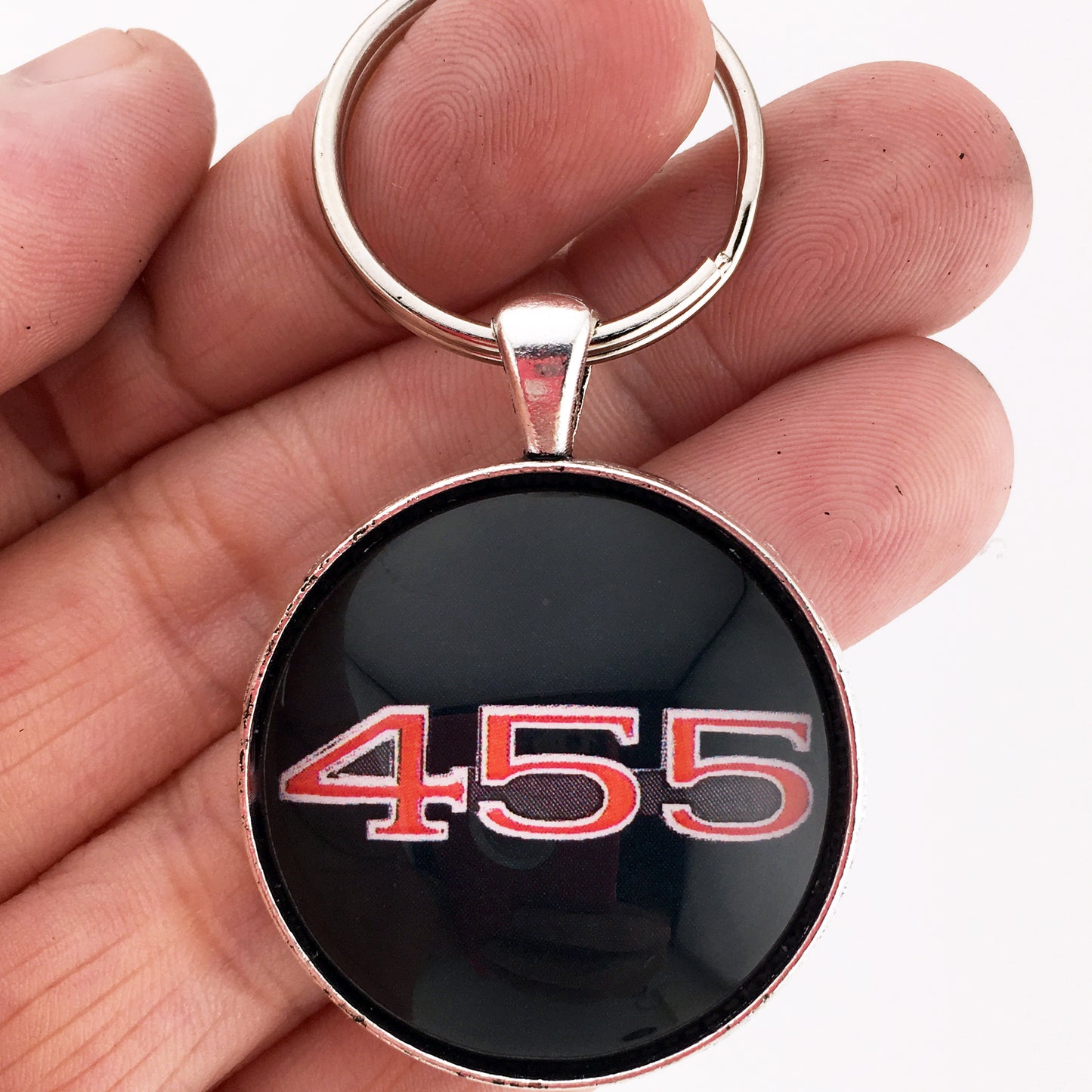 Vintage Buick 455 Emblem Badge 1.2" Keychain