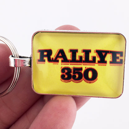 Vintage Oldsmobile Rallye 350 Cutlass Emblem 1" x 1.25" Diameter Keychain