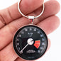 Vintage MG MGA Tachometer Gauge 1.2" Diameter Keychain