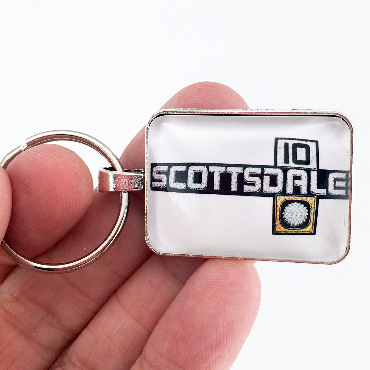 Vintage Chevrolet Scottsdale 10 Fender Emblem 1 x 1.25 Keychain