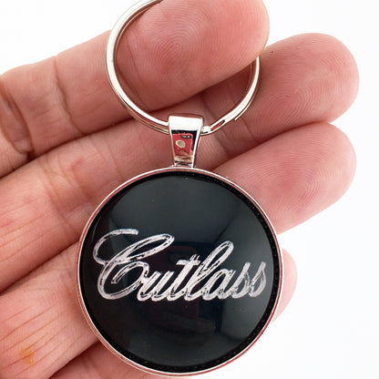 Vintage Oldsmobile Cutlass 1971-1977 Emblem 1.2" Diameter Keychain